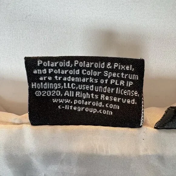 Polaroid Unisex M Hooded Windbreaker Jacket Zip Lightweight Retro Colorful READ - Picture 8 of 14